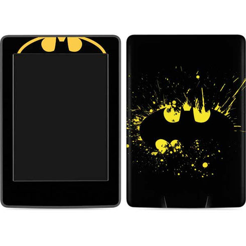 DC Comics Batman Logo Yellow Splash Amazon Kindle Skin